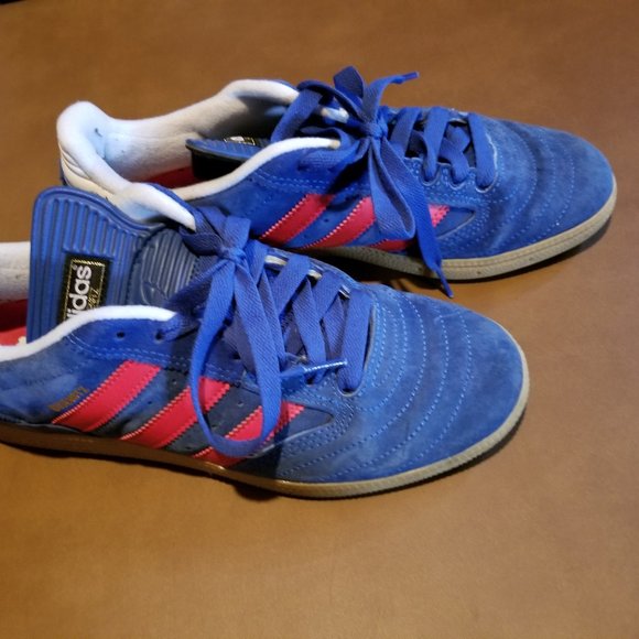 adidas blue suede shoes